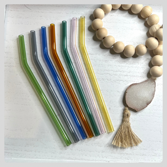 Colored Glass Straws